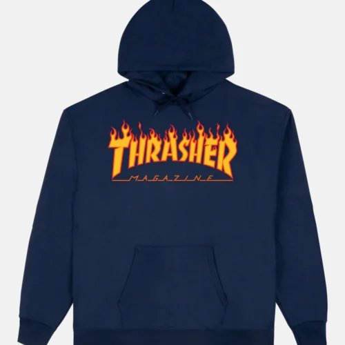 Polera Thrasher Flame Navy