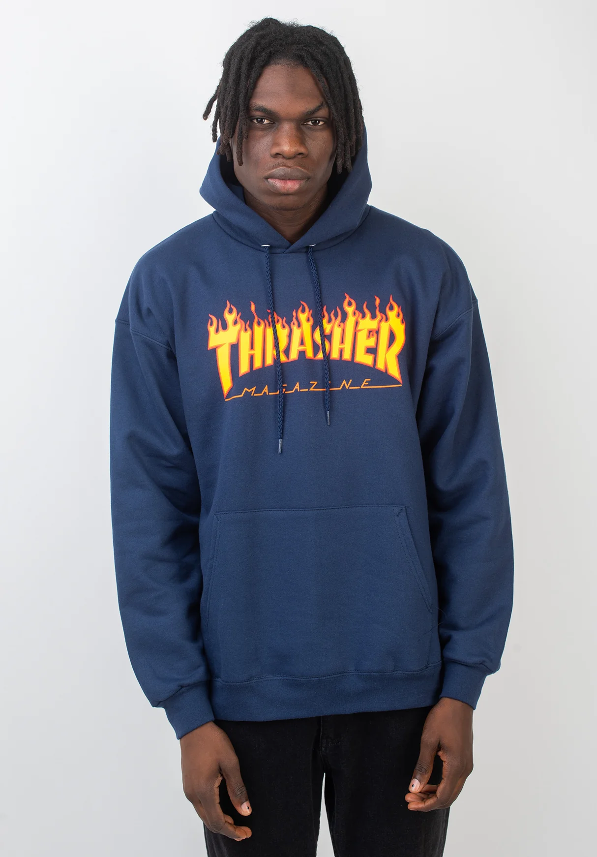Polera Thrasher Flame Navy - Imagen 2