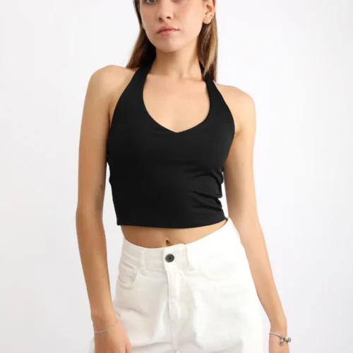Top Mujer DVK V-Neck Black