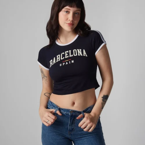 Polo Mujer DVK Baby Tee Barcelona
