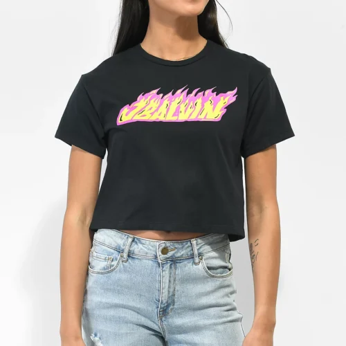 Polo Crop Vibras by J Balvin Flames