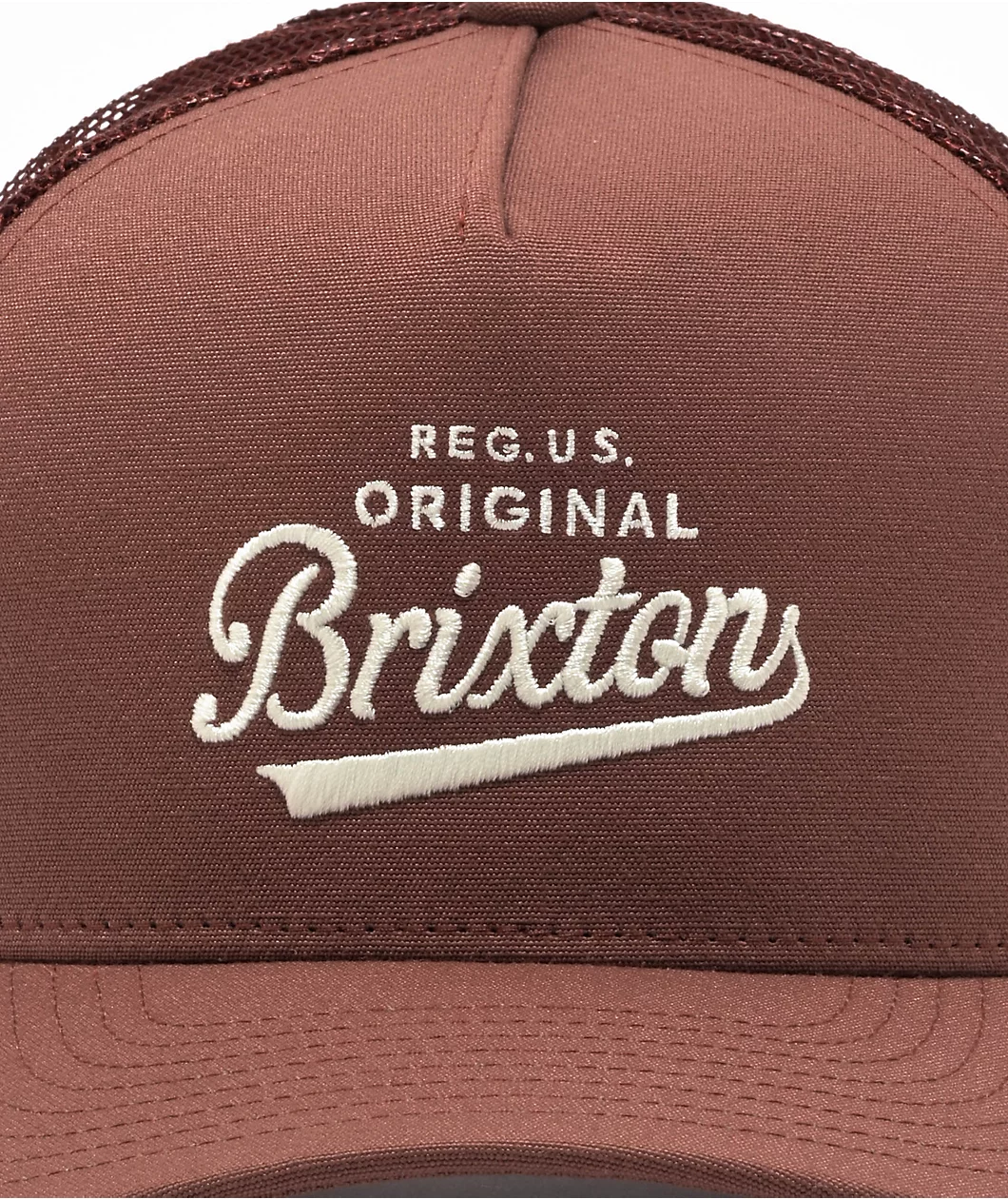 Gorra Trucker Brixton Postal Brown - Imagen 3