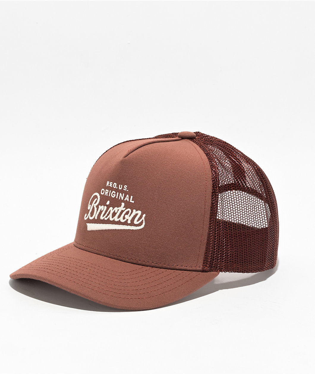 Gorra Trucker Brixton Postal Brown