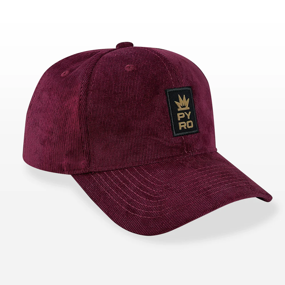 Gorra Snapback Pyro Corduroy Vertical Guinda