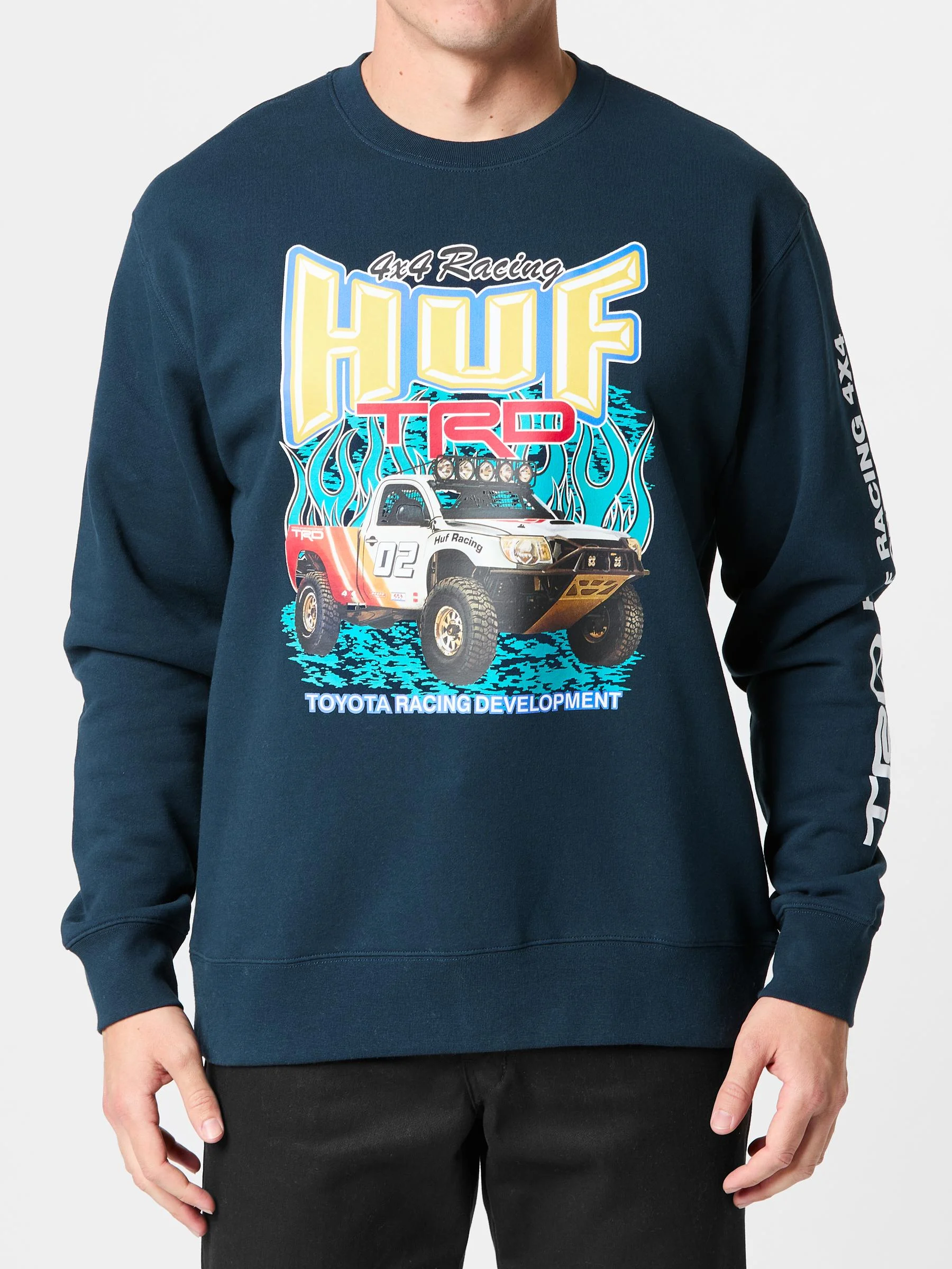 Sweater HUF x Toyota TRD Pit Navy - Imagen 3
