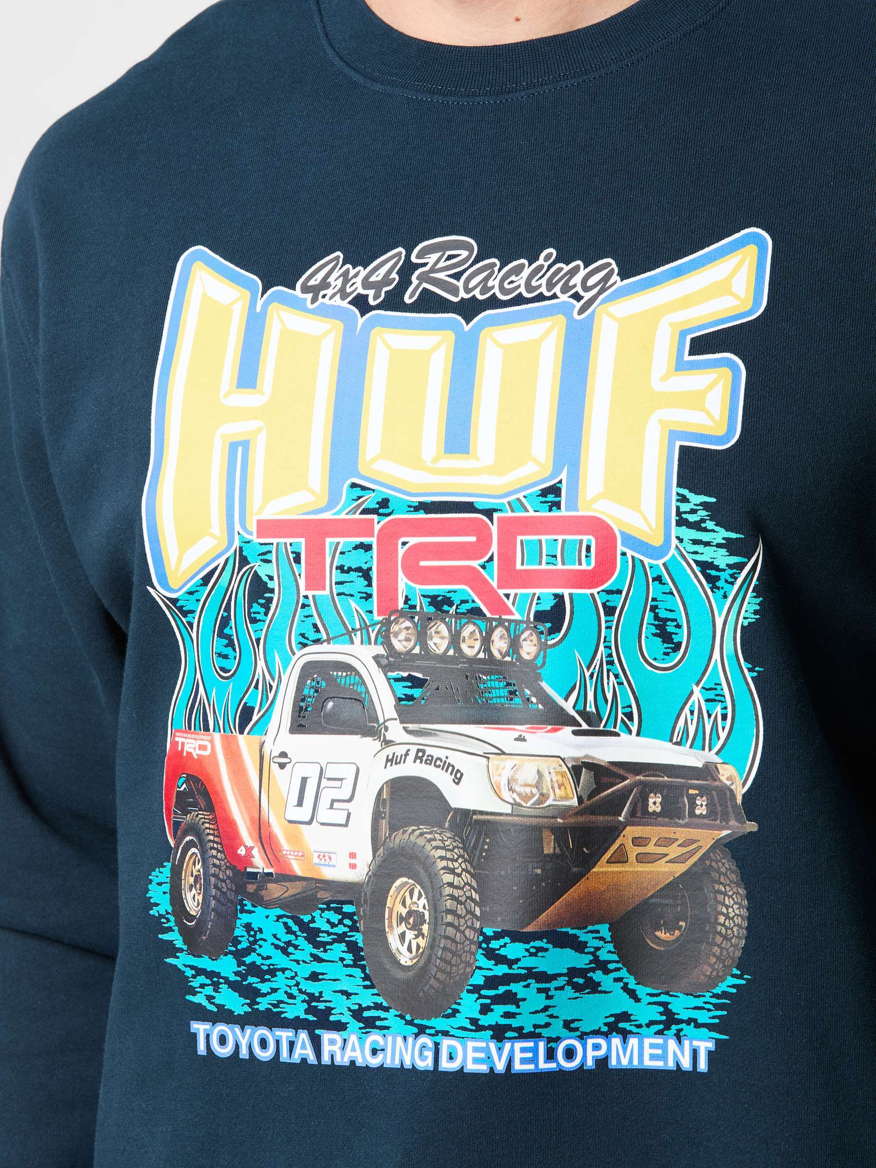 Sweater HUF x Toyota TRD Pit Navy - Imagen 7