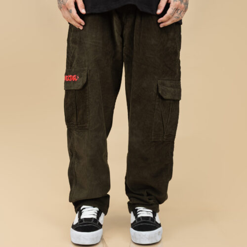 Pantalon Overtake Cargo Corduroy Green