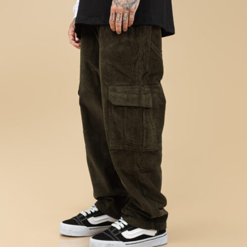Pantalon Overtake Cargo Corduroy Green