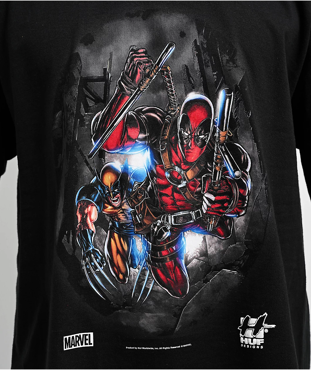 Polo Manga Larga HUF x Marvel Deadpool & Wolverine - Imagen 3