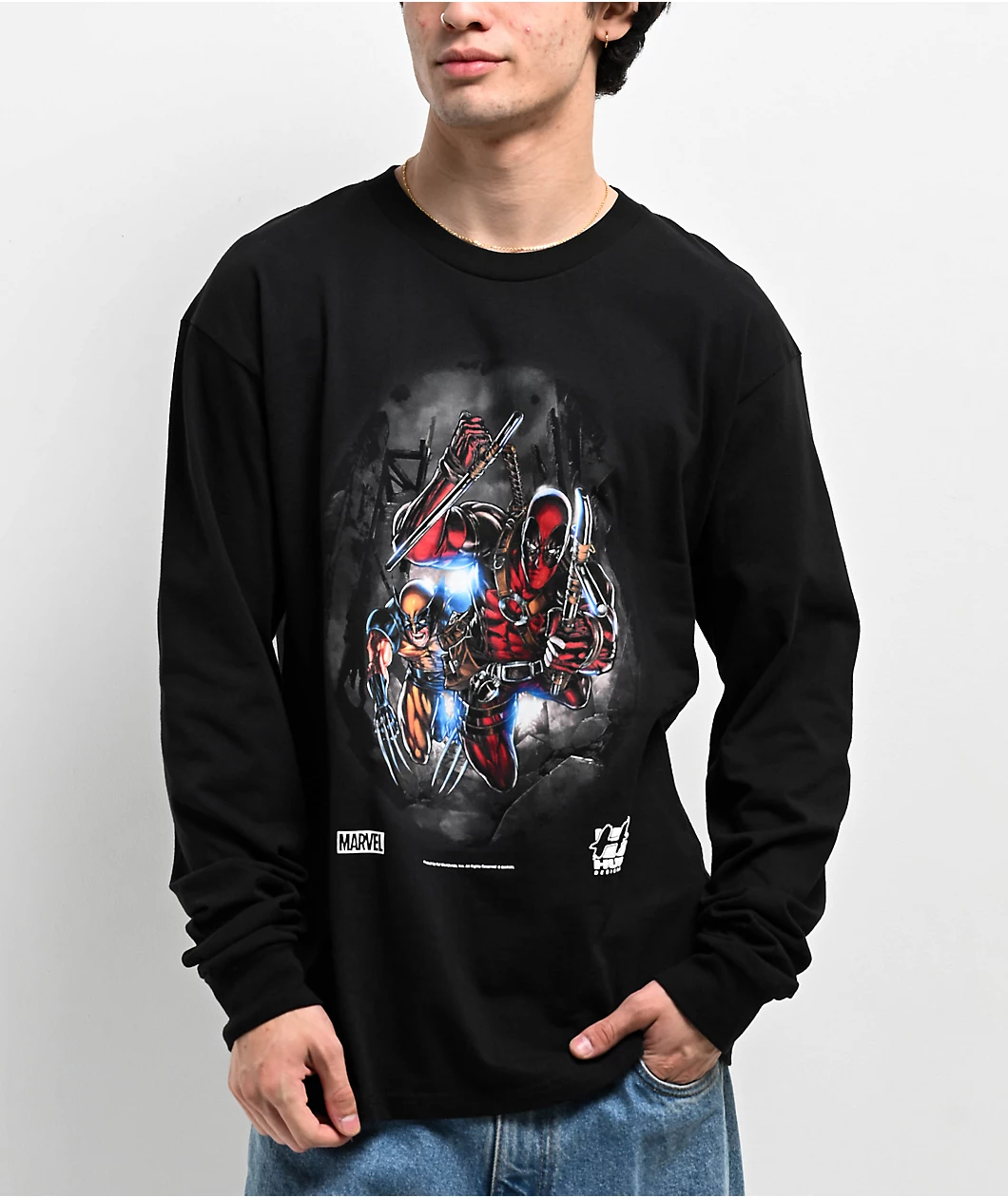 Polo Manga Larga HUF x Marvel Deadpool & Wolverine - Imagen 4