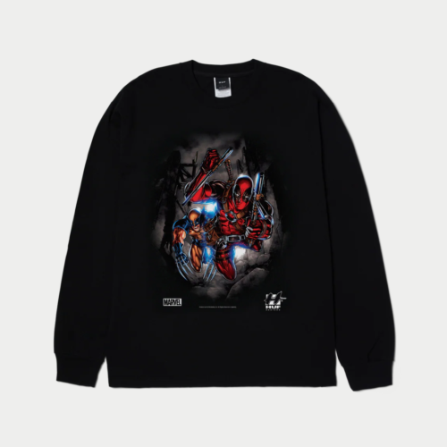 Polo Manga Larga HUF x Marvel Deadpool & Wolverine