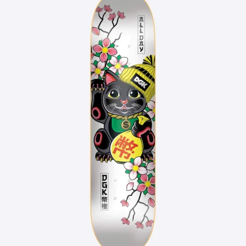 Tabla de Skate DGK Lucky Cat White 8.25 x 31.875