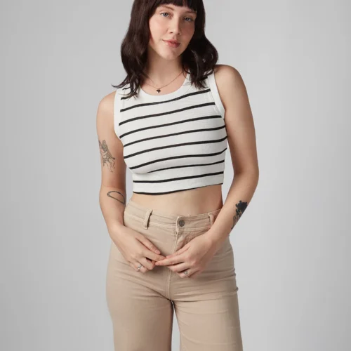 Top Mujer DVK Camiseta Striped