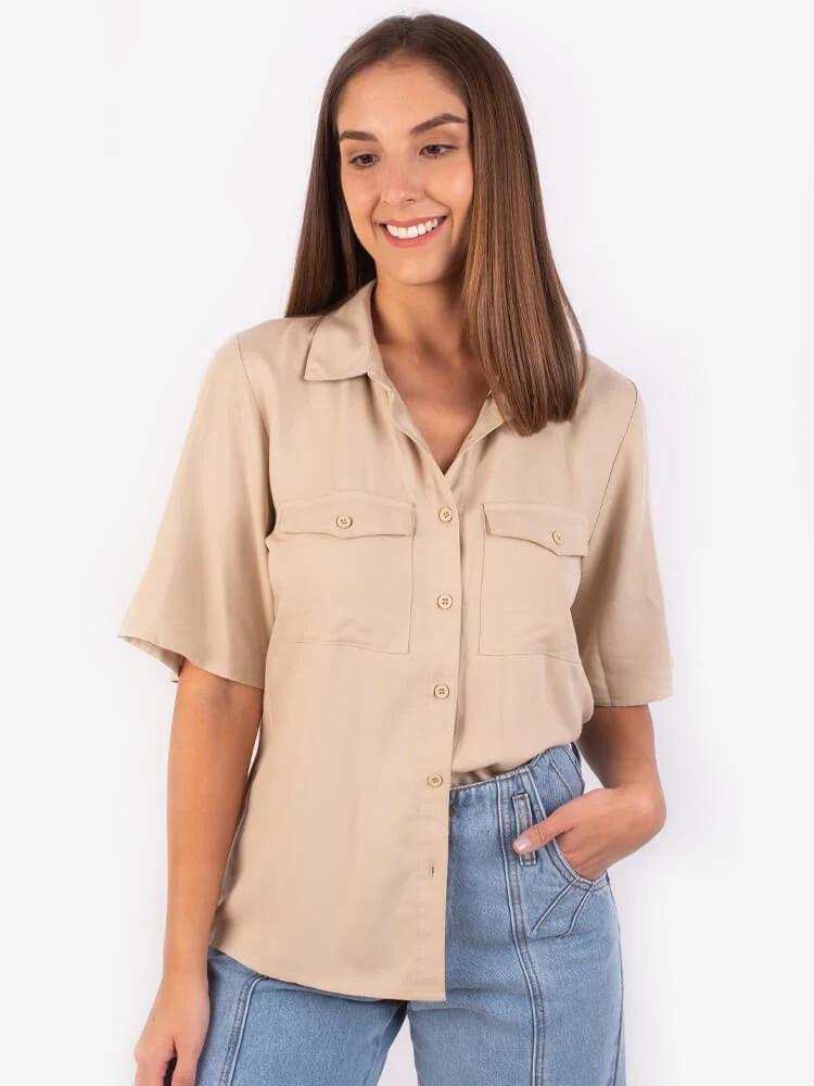Blusa Mujer DVK Manga Corta Banana - Imagen 3